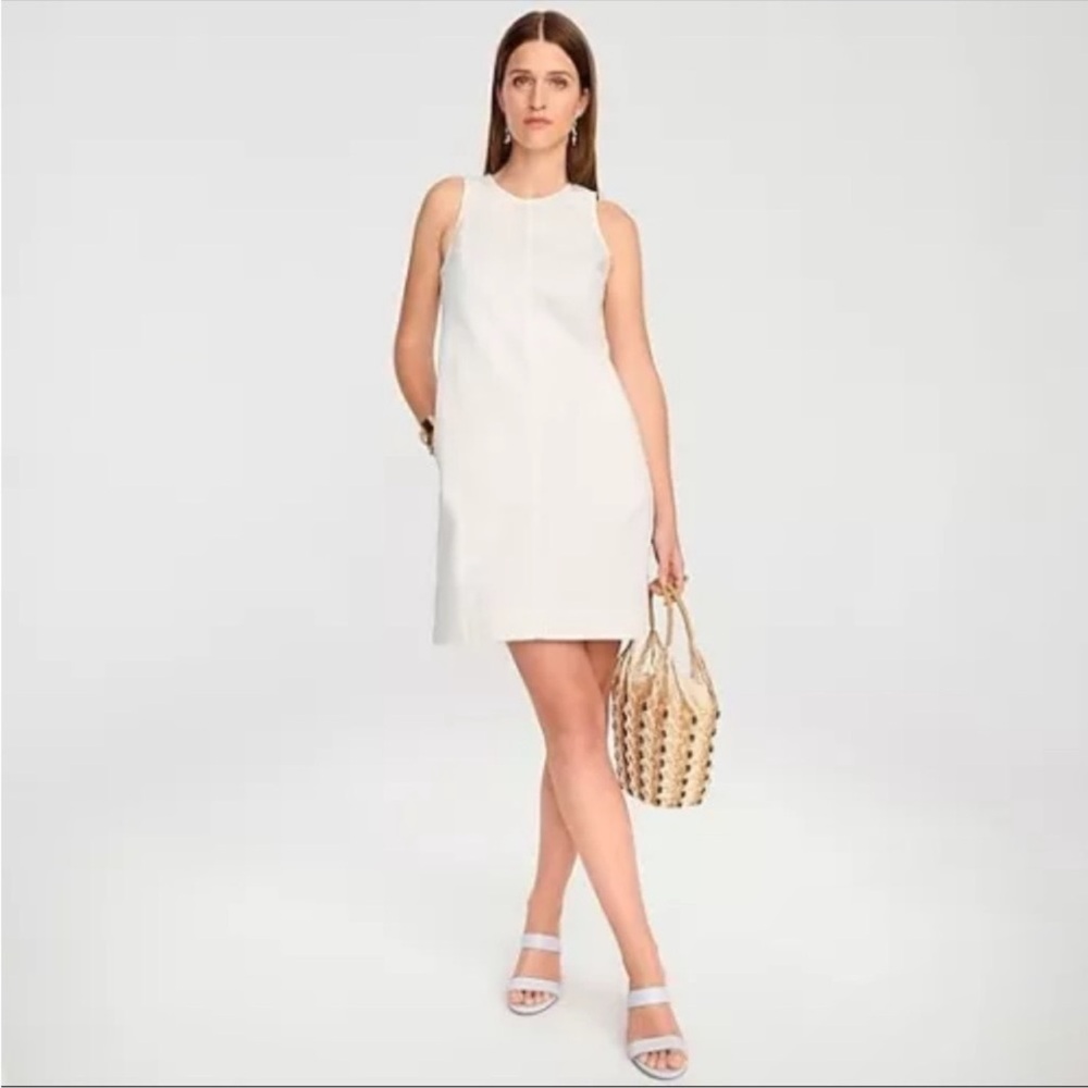 J. Crew White Midi Dress
